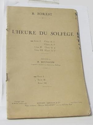 L'heure du solfège Livre I classe de 6e