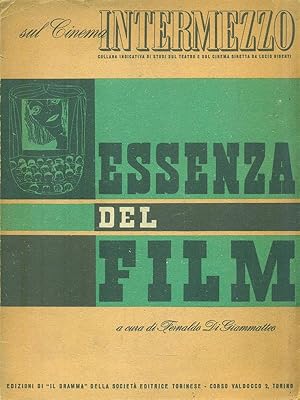 Bild des Verkufers fr Essenza del film zum Verkauf von Librodifaccia