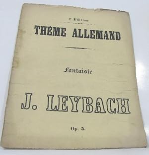 Seller image for Fantaisie sur un thme allemand pour piano for sale by crealivres