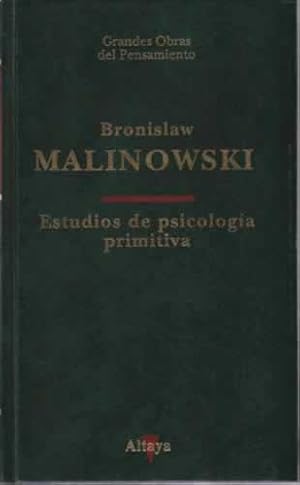 Seller image for Estudios de psicologa primitiva for sale by Librera Cajn Desastre