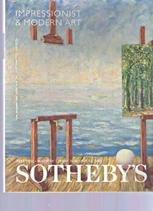 Seller image for Sothebys November 2000 Impressionist & Modern Art for sale by thecatalogstarcom Ltd