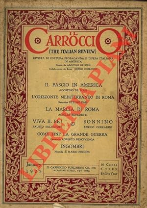 Il Carroccio (The italian review). Rivista di cultura propaganda e difesa italiana in America.