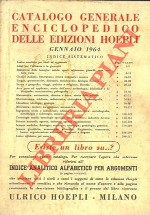 Catalogo generale enciclopedico delle edizioni Hoepli. Gennaio 1964.