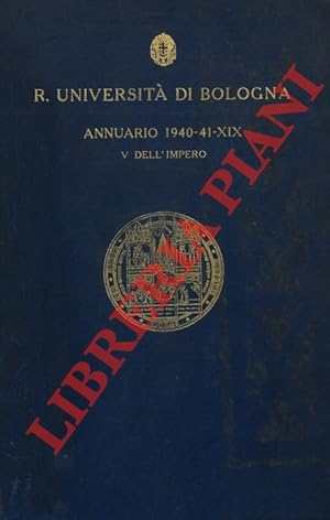 Annuario dell' anno accademico 1940-41 - XIX. V dell'Impero.