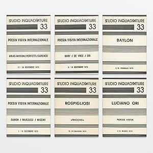 Seller image for Studio Inquadrature 33 Nos. 3, 4, 5, 11, 13, 18 for sale by The Idea of the Book