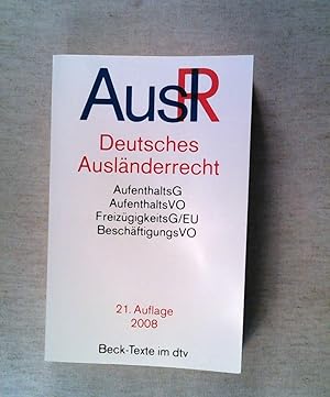 Seller image for Deutsches Ausländerrecht (dtv Beck Texte) for sale by ANTIQUARIAT Franke BRUDDENBOOKS