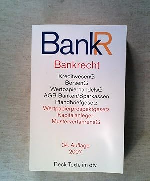 Seller image for Bankrecht for sale by ANTIQUARIAT Franke BRUDDENBOOKS