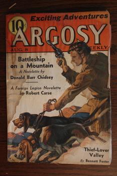 Seller image for ARGOSY WEEKLY (Pulp Magazine). August 8 / 1936; -- Volume 266 #3 Battleship on a Mountain by Donald Barr Chidsey; for sale by Comic World