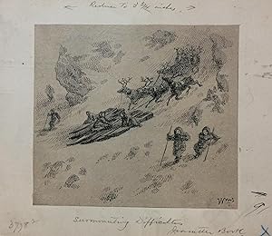 Surmounting Difficulties; Original drawing from Our Lost Explorers: The Narrative of the Jeannett...