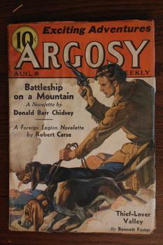 Seller image for ARGOSY WEEKLY (Pulp Magazine). August 8 / 1936; -- Volume 266 #3 Battleship on a Mountain by Donald Barr Chidsey; for sale by Comic World
