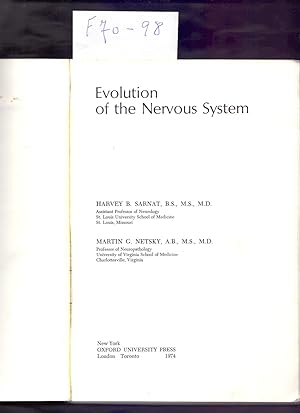 Seller image for EVOLUTION OF THE NERVOUS SYSTEM for sale by Libreria 7 Soles