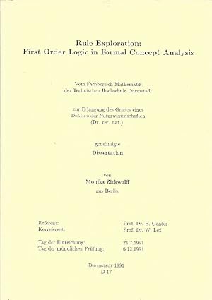 Rule exploration: first order logic in formal concept analysis