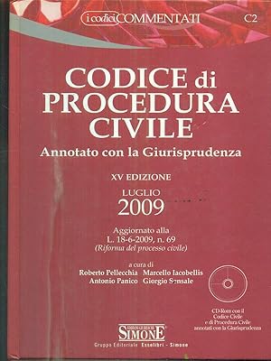 Immagine del venditore per Codice di procedura civile. Annotato con la giurisprudenza. Con CD-ROM venduto da Librodifaccia