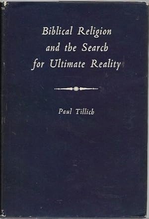 Immagine del venditore per Biblical Religion and the Search for Ultimate Reality (London: 1955) venduto da Bookfeathers, LLC