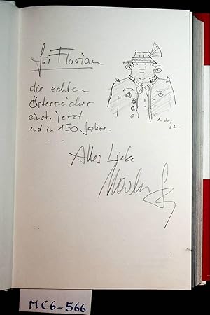 Seller image for Die sterreichische G'sellschaft. Satirische Einblicke und Ausblicke. Mit Zeichnungen von Markus Szyszkowitz. for sale by ANTIQUARIAT.WIEN Fine Books & Prints