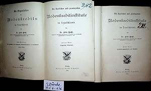 Bild des Verkufers fr Die staatlichen und provinziellen Bodenkreditinstitute in Deutschland. (= Die Organisation des Bodenkredits in Deutschland. Erste Abteilung.) 2 Bnde zum Verkauf von ANTIQUARIAT.WIEN Fine Books & Prints