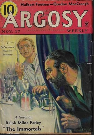 Imagen del vendedor de ARGOSY Weekly: November, Nov. 17, 1934 ("The Immortals") a la venta por Books from the Crypt