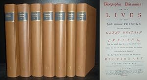 Biographia Britannica (1747-1766). Band 1 bis 7 komplett. (zugleich: Anglistica & Americana. A Se...