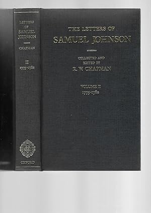 Seller image for The Letters of Samuel Johnson. With Mrs. Thrale's Genuine Letters to Him. VOLUME TWO: 1775-1782. Letters 370-821.1 for sale by SAVERY BOOKS