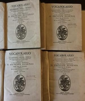 Immagine del venditore per Vocabolario degli Accademici della Crusca. Oltre le giunte fatteci finora, cresciuto d'assai migliaia di voci e modi de' Classici, le pi trovate da Veronesi. Dedicato a S. A. R. Il Principe Eugenio Vice-Re d'Italia. venduto da LIBRERIA PAOLO BONGIORNO