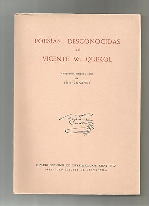 Imagen del vendedor de Poesías desconocidas. a la venta por Librería El Cárabo