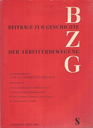 Imagen del vendedor de Sonderheft zum 25. Jahrestag der DDR. (Beitrge zur Geschichte der Arbeiterbewegung : Sonderheft ; 16). a la venta por Brbel Hoffmann