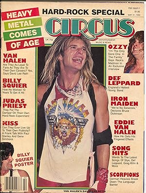 Bild des Verkufers fr Circus 5/31/1983-Heavy Metal-David Lee Roth-AC/DC-Billy Squire-VG zum Verkauf von DTA Collectibles