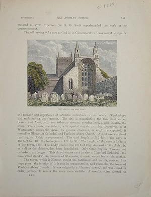 Imagen del vendedor de Tewkesbury Abbey. The West Front. a la venta por theoldmapman