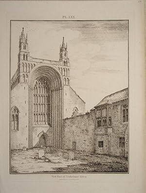 Image du vendeur pour Tewkesbury Abbey, West end. mis en vente par theoldmapman