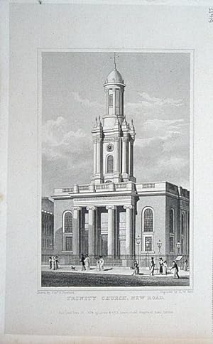 Seller image for Marylebone. Trinity Church, New Road. for sale by theoldmapman