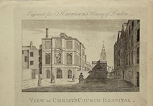 Image du vendeur pour City. Christ's Hospital, Newgate. mis en vente par theoldmapman