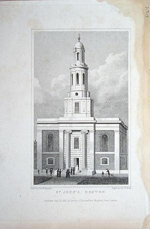 Seller image for Hoxton. St. John's Church. for sale by theoldmapman