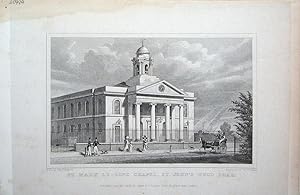 Seller image for Marylebone. St. Mary Le-Bone Chapel. St. John's Road. for sale by theoldmapman
