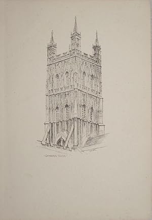 Image du vendeur pour Gloucester Cathedral Tower. mis en vente par theoldmapman