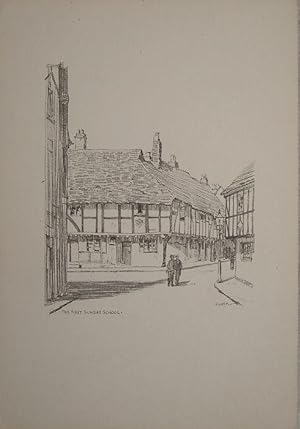 Image du vendeur pour Gloucester. The First Sunday School. mis en vente par theoldmapman
