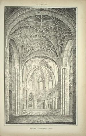 Image du vendeur pour Tewkesbury Abbey, the Choir. mis en vente par theoldmapman