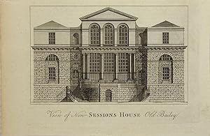 Bild des Verkufers fr Holborn. Old Bailey, the New Sessions House. zum Verkauf von theoldmapman
