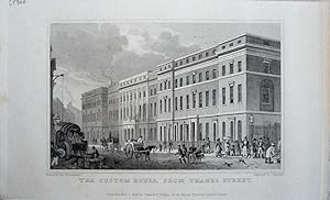 Seller image for City. Custom House from Thames Street. Street scene with lots of action! for sale by theoldmapman