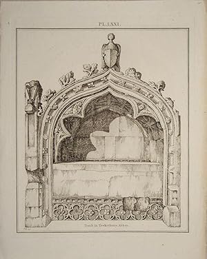 Image du vendeur pour Tewkesbury Abbey. Tomb in the Abbey. mis en vente par theoldmapman