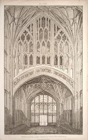 Image du vendeur pour Gloucester Cathedral Lady Chapel. West End. mis en vente par theoldmapman