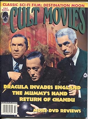 Imagen del vendedor de Cult Movies #33 2000-Dracula-Mummy's Hand-Chandu-weird horror films-VG a la venta por DTA Collectibles