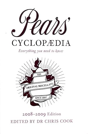 Seller image for Pears Cyclopaedia 2008-2009 for sale by M Godding Books Ltd