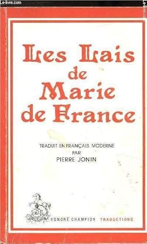 Bild des Verkufers fr LES LAIS DE MARIE DE FRANCE zum Verkauf von Le-Livre