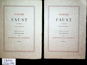 Faust. Traduits en vers francais par P. Bregeault de Chastenay. 2 Bände, deux toms