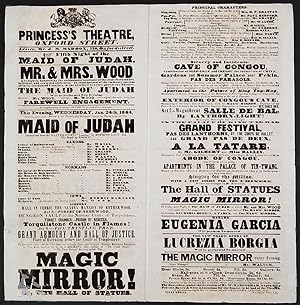 "The Magic Mirror! Or, the Hall of Statues". Theatre broadside