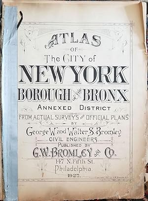 Atlas of New York City, Borough of the Bronx Annexed District [ Volume 3, Sections 14, 15, 16, 17...