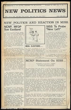 NEW POLITICS NEWS; The Newsletter of the National Conference for New Politics Vol. 01, No. 05 | N...
