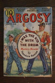 Bild des Verkufers fr ARGOSY WEEKLY. (Pulp Magazine). October 30 / 1937; -- Volume 277 #1 I Was the Kid with the Drum by Theodore Roscoe;// Henry Plays a Hunch by W. C. Tuttle zum Verkauf von Comic World