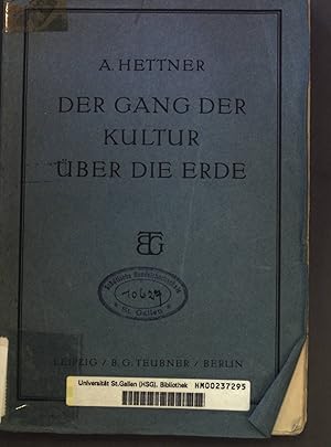 Seller image for Der Gang der Kultur ber die Erde. for sale by books4less (Versandantiquariat Petra Gros GmbH & Co. KG)