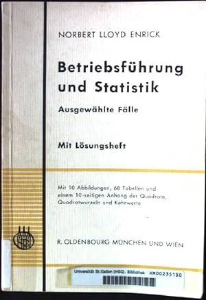 Seller image for Betriebsfhrung und Statistik, Ausgewhlte Flle for sale by books4less (Versandantiquariat Petra Gros GmbH & Co. KG)